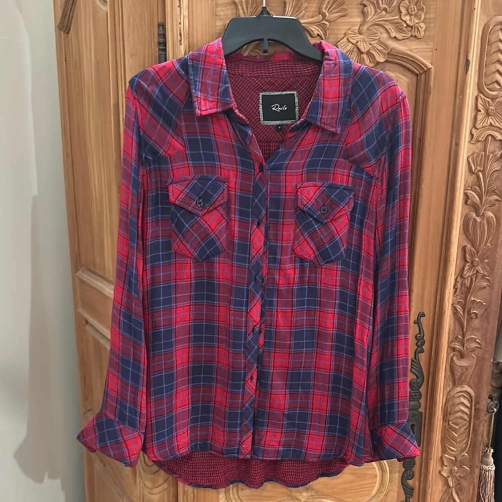 Rails Red and Blue Plaid Shirt